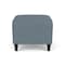 Lesro Siena Lounge Reception 1 Seat Bench, Black, RF Serene Upholstery SN1001 - alternate 1